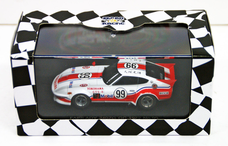 Ebbro 44607 Fairlady 240ZG GC 1972 No.99 (White) 1/43 Scale (4526175446079)