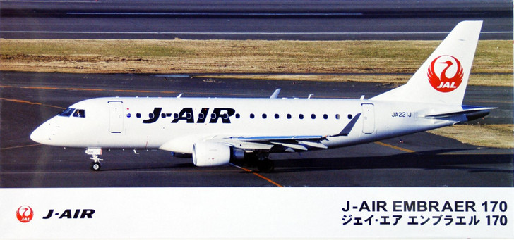 Hasegawa Le2 111028 Japan Airlines J-AIR EMBRAER 170 New Marking 1/144 Scale AKS (4967834111028)
