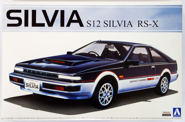 Aoshima 50354 Nissan Silvia (S12) RS-X 1/24 Scale Kit - Plaza Japan
