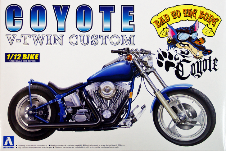 Aoshima Naked Bike 109 05668 Coyote (V-Twin Custom) 1/12 Scale Kit