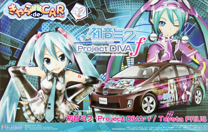 Fujimi CD42 Toyota Prius 2009 Hatsune Miku Project DIVA-f 1/24 Scale Kit (4968728189987)