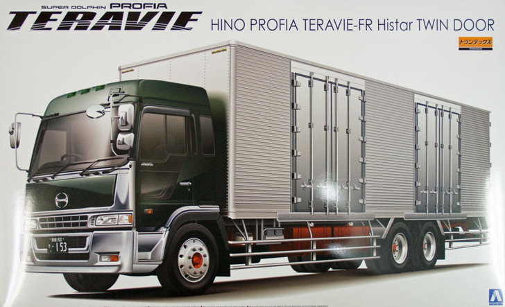 Aoshima 07778 Hino Profia Teravie-FR Histar Twin Door Truck 1/32 Scale Kit