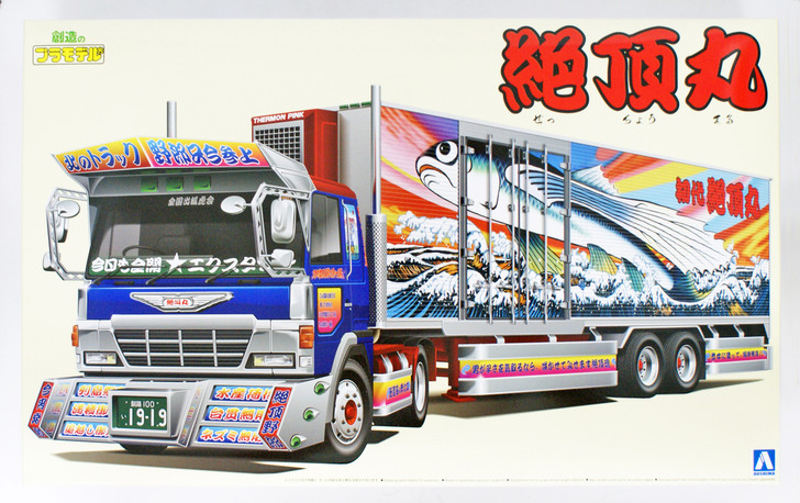 Aoshima 07587 Japanese Reefer Trailer Truck Zecho Maru 1/32 Scale Kit