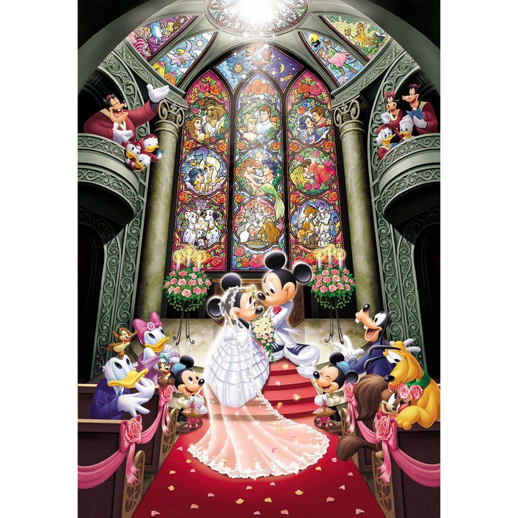 Tenyo Japan Jigsaw Puzzle DS-1000-763 Disney Mickey Mouse Wedding (1000 Pieces)