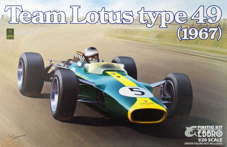 Ebbro 20004 Team Lotus type 49 (1967) 1/20 Scale plastic model Kit (4526175200046)