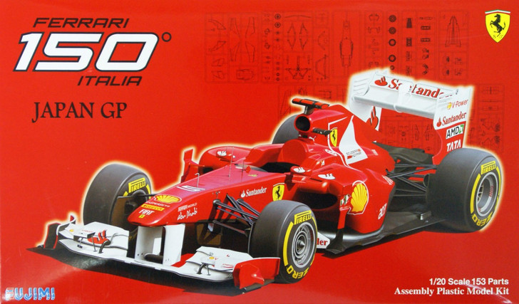Fujimi GP52 F1 Ferrari 150 Italia Japan GP 1/20 Scale Kit (4968728091617)