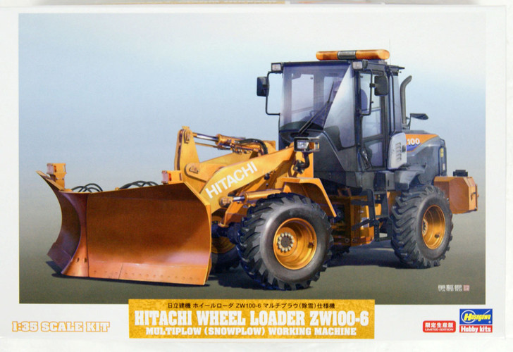 Hasegawa 66102 Hitachi Construction Machinery ZW100-6 Plow 1/35 Scale Kit