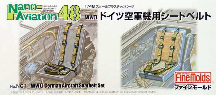 Fine Molds NC1 WW2 German Aircraft Seatbelt Set 1/48 Scale Kit