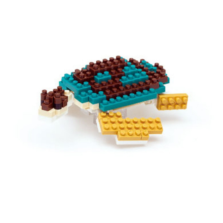 Kawada NBC-081 nanoblock Green Sea Turtle - Plaza Japan
