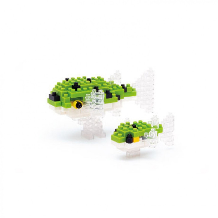 Kawada NBC-085 nanoblock Green Spotted Puffer (4972825144855)