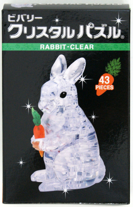 Beverly Crystal 3D Puzzle 486589 Rabbit Clear (43 Pieces)