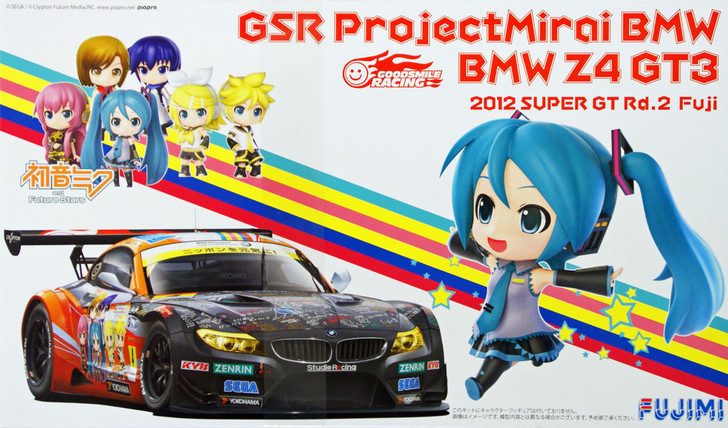 Fujimi 170022 BMW Z4 GT3 Hatsune Miku GSR Project Mirai Fuji 1/24 Scale Kit (4968728170022)