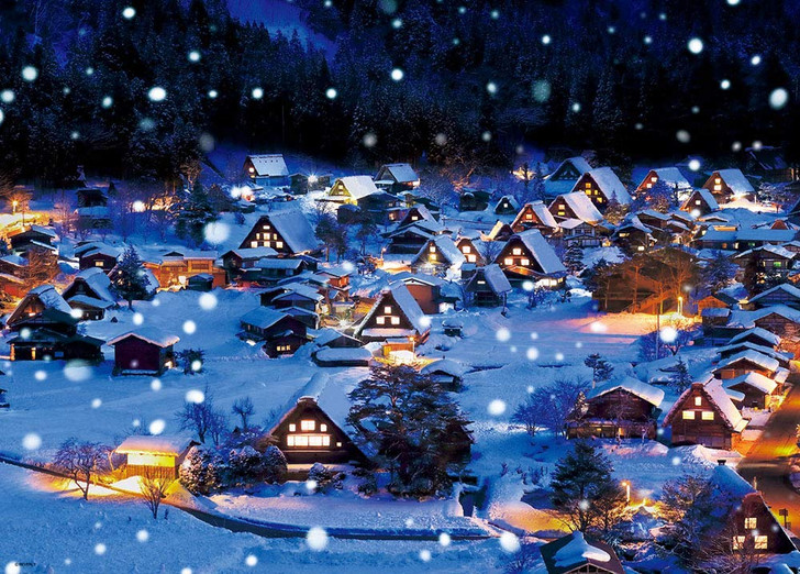Beverly Jigsaw Puzzle 66-136 Snow in Shirakawa-go, Gifu, Japan (600 Pieces)
