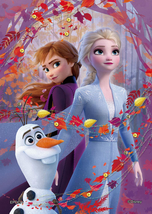 Epoch Jigsaw Puzzle Decoration 72-022 Disney Elsa & Anna Autumn Red (108 Pieces)