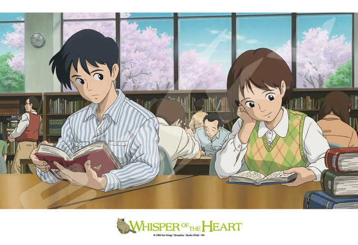 Ensky Jigsaw Puzzle 300-411 Studio Ghibli Whisper of the Heart Library (300 Pieces)