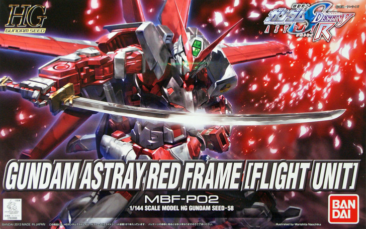 Bandai HG Gundam Seed Gundam Astray Red Frame Flight Unit 1/144 Scale Kit (4573102556028)