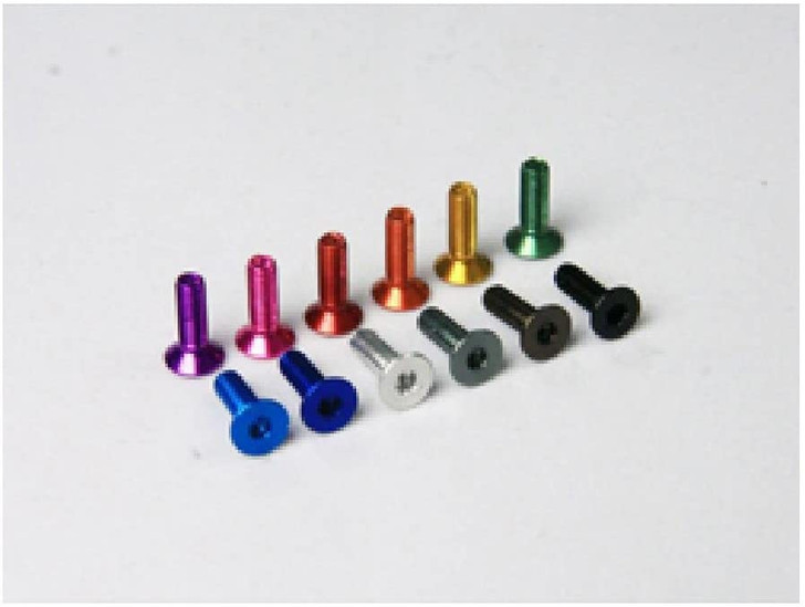 R31HOUSE R31M066PK Duralumin Hex Countersunk Screw M3x10 mm (Pink/ 5 pcs)