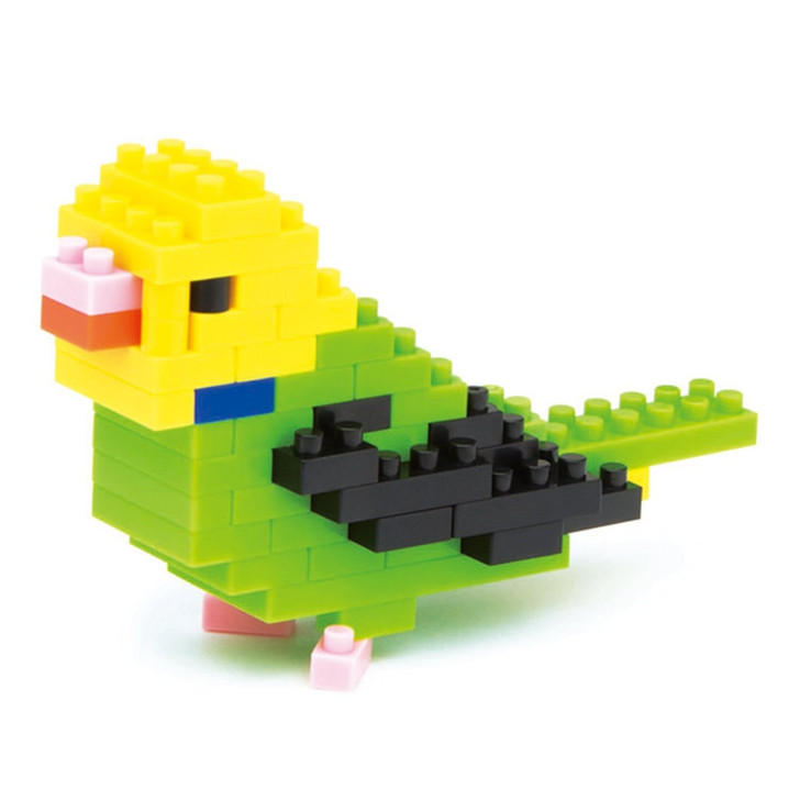 Kawada NBC-093 nanoblock Budgerigar (Green Oparin)