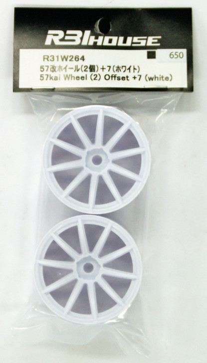 R31HOUSE R31W264 57kai Wheel Offset +7 (White/2 pcs)