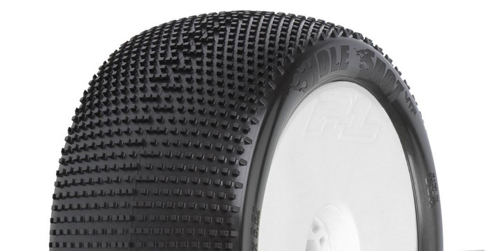 Kyosho PL-9033-233 Hole Shot 4.0 S3 1:8 Truck Tires / White Wheel