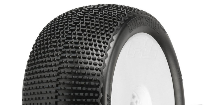 Kyosho PL-9063-233 Buck Shot 4.0S3 1:8 Truck Tires / White Wheel