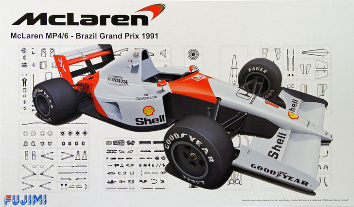 Fujimi GP53 091693 F1 McLaren MP4/6 Brazil GP 1991 1/20 Scale Kit (4968728091693)