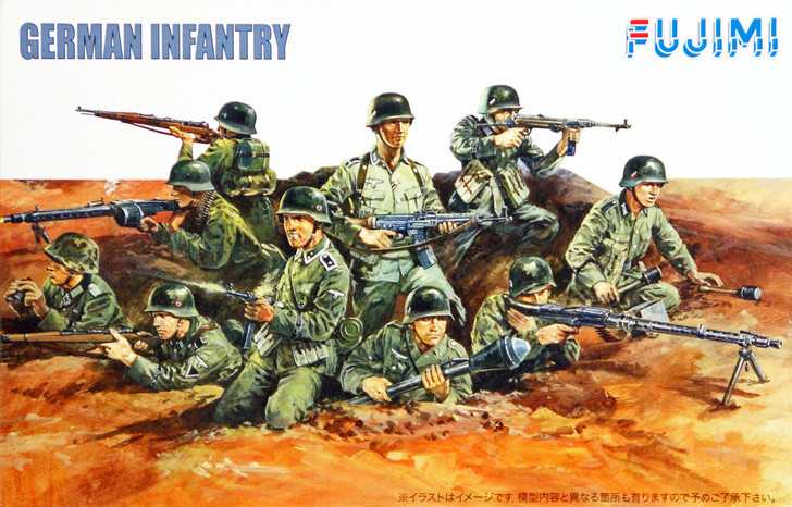 Fujimi WA25 World Armor German Infantry 1/76 Scale Kit (4968728761060)