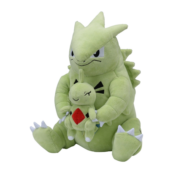 Pokemon Center Original Plush Doll TAIKI-BANSEI Hugging Tyranitar & Larvitar (Bangiras & Yogiras)