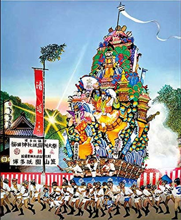 APPLEONE Jigsaw Puzzle 300-340 Hakata Gion Yamakasa Festival Fukuoka (300 Pieces)