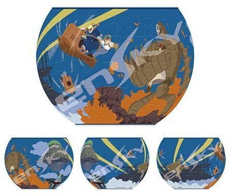 Ensky 3D Jigsaw Puzzle AT8-07 Studio Ghibli Castle in the Sky Adventure For The Levitation Stone (84 Pieces)