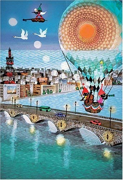 APPLEONE Jigsaw Puzzle 300-217 Seiji Fujishiro Bridge Carrying Dreams (300 Pieces)