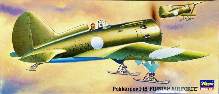 Hasegawa 00926 Polikarpov I-16 Finnish Air Force 1/72 Scale Kit (4967834009264)