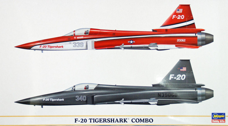Hasegawa 00967 F-20 Tigershark Combo (2 planes set) 1/72 Scale Kit (4967834009677)
