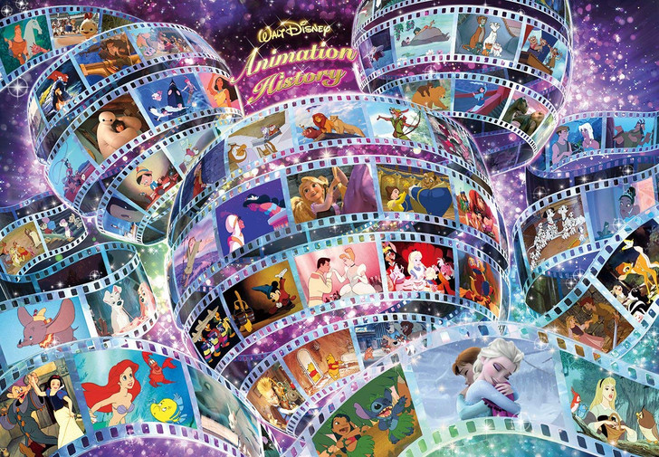 Tenyo Japan Jigsaw Puzzle D1000-461 Disney Animation History (1000 Pieces)