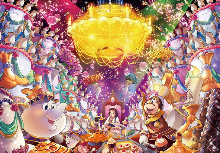 Tenyo Japan Jigsaw Puzzle D1000-463 Disney Beauty and the Beast Be Our Guest (1000 Pieces)