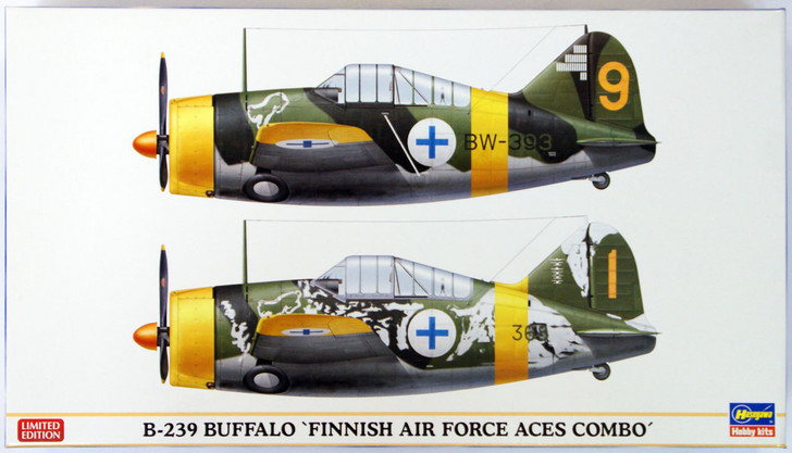 Hasegawa 01992 B-239 Buffalo Finnish Air Force Aces Combo 1/72 Scale Kit (4967834019928)