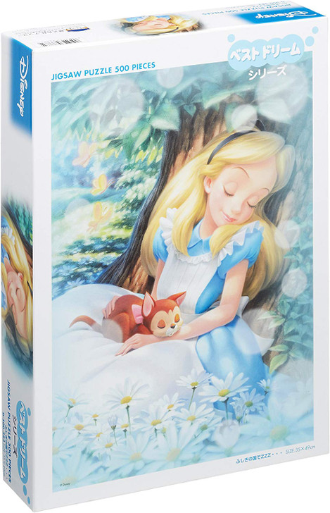 Tenyo Japan Jigsaw Puzzle D500-383 Disney Alice in Wonderland Sleeping (500 Pieces)