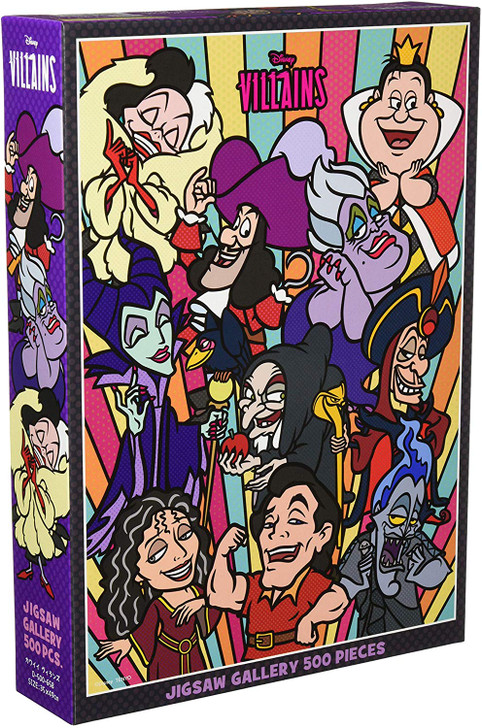 Tenyo Japan Jigsaw Puzzle D500-658 Disney Comical Villains (500 Pieces)