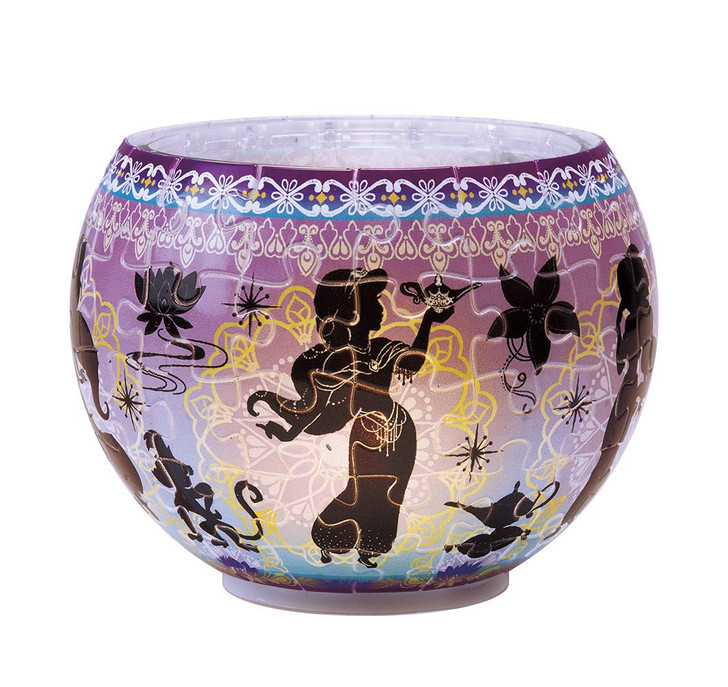 Yanoman 3D LED Lamp Shade Puzzle 2201-21 Disney Aladdin Princess Jasmine (80 Pieces)