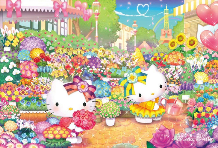 Beverly Jigsaw Puzzle 31-475 Sanrio Hello Kitty Flower Market (1000 Pieces)