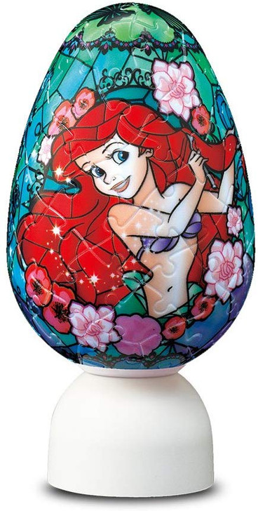 Yanoman 3D LED Egg Lantern Puzzle 2202-08 Disney Ariel The Little Mermaid (80 Pieces)