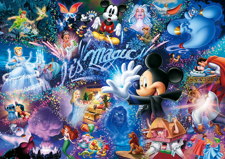 Tenyo Japan Jigsaw Puzzle DW Glow in the Dark Disney It's Magic   S Pieces