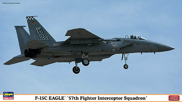 Hasegawa 02015 F-15C Eagle 57th Fighter Interceptor Squadron 1/72 Scale Kit (4967834020153)