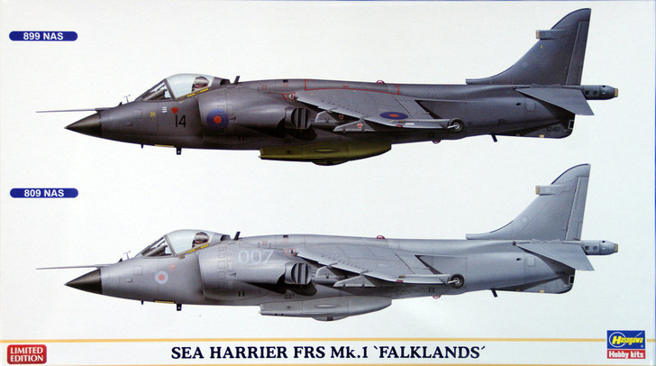 Hasegawa 02017 Sea Harrier FRS Mk.1 Falklands 1/72 Scale Kit (4967834020177)