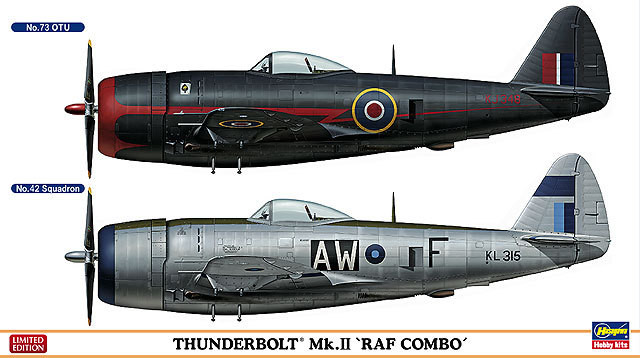 Hasegawa 02033 Thunderbolt Mk.II RAF COMBO (2 plane set) 1/72 Scale Kit (4967834020337)