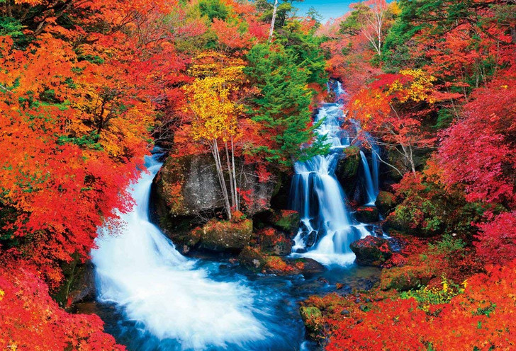 Beverly Jigsaw Puzzle 51-209 Ryuzu Fall in Autumn (1000 Pieces)