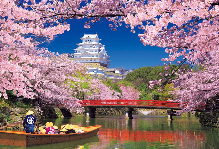 Beverly Jigsaw Puzzle 51-213 World Heritage Himege Castle Cherry Blossom (1000 Pieces)