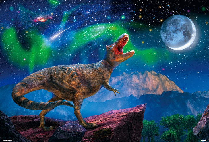 Beverly Jigsaw Puzzle 61-440 Tyrannosaurus in Starlight Night (1000 Pieces)