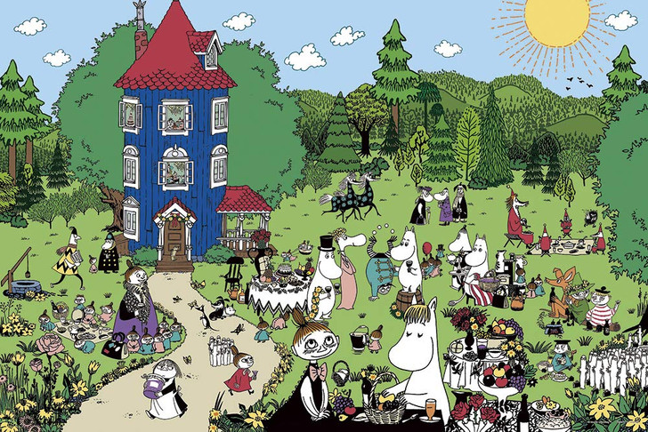 Yanoman Jigsaw Puzzle 10-1348 Welcome to Moomin's House (1000 Pieces)