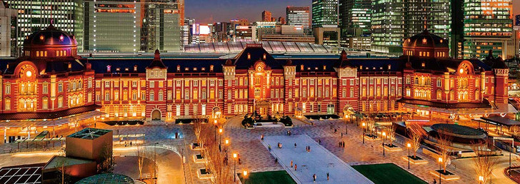 Beverly Jigsaw Puzzle 93-145 Tokyo Station Night View (300 Pieces)